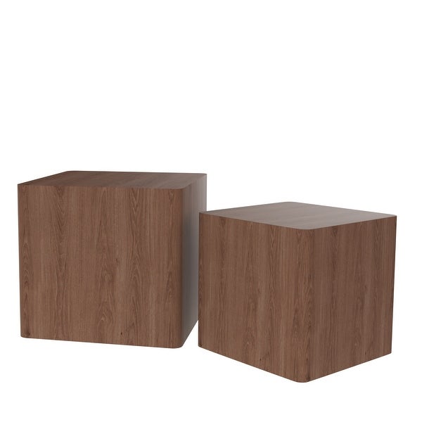 MDF Nesting Table for Living Room， Office ( Set of 2 )