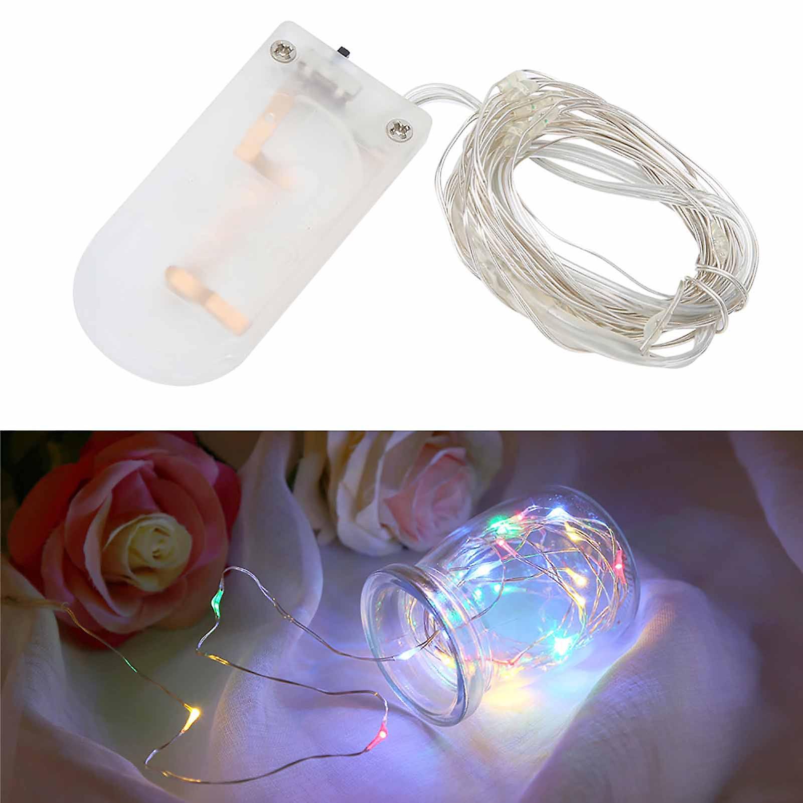 2m LED Copper Wire Beautiful Waterproof DIY String Lights Home Courtyard Party DecorationMulticolor