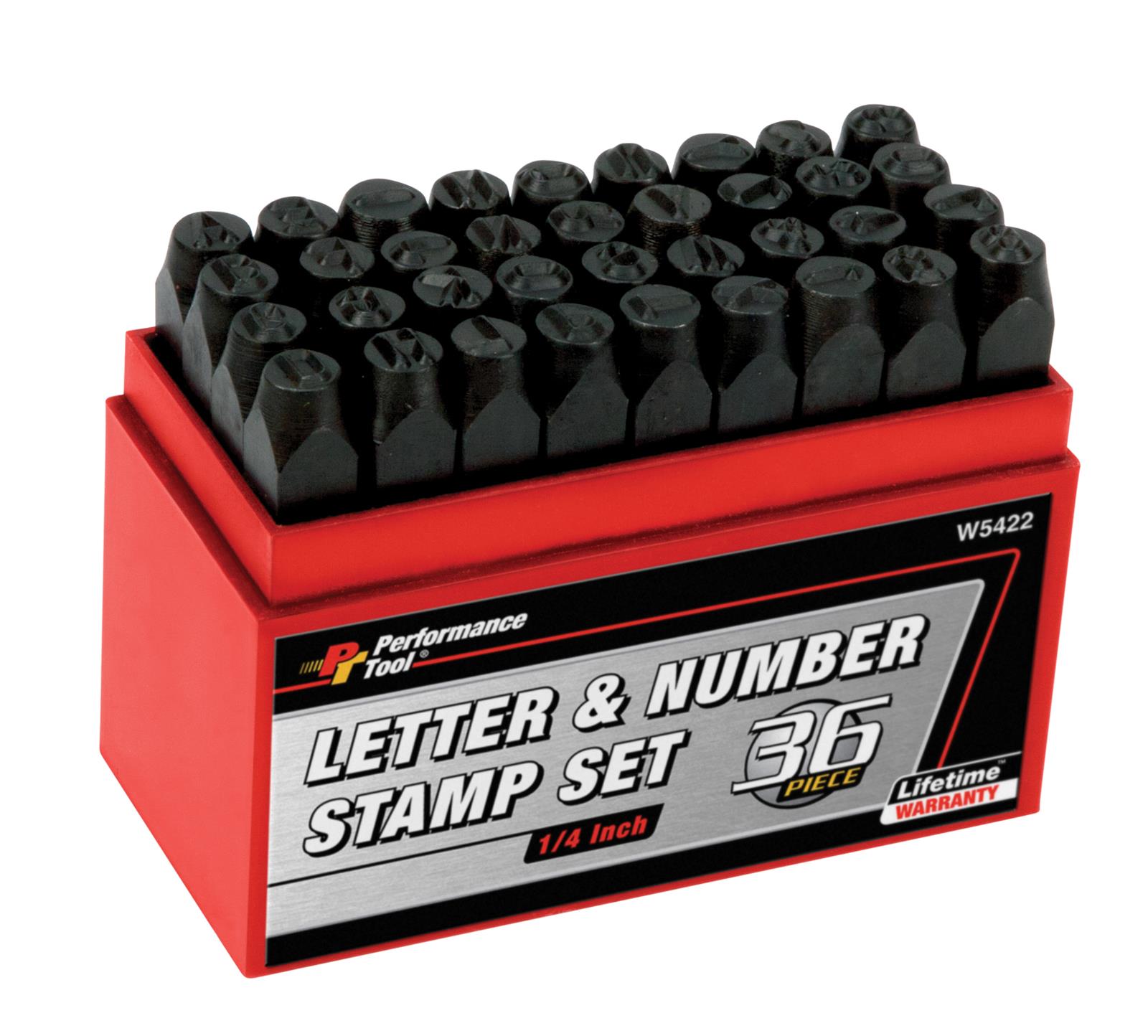 Performance Tool W5422 Performance Tool Letter and Number Stamping Sets