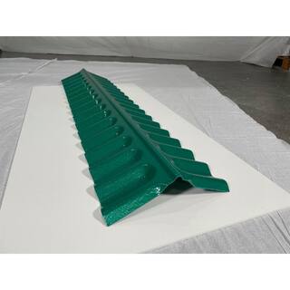 Suntop 4 ft. Rain Forest Green Polycarbonate Ridge Cap Flashing 109285