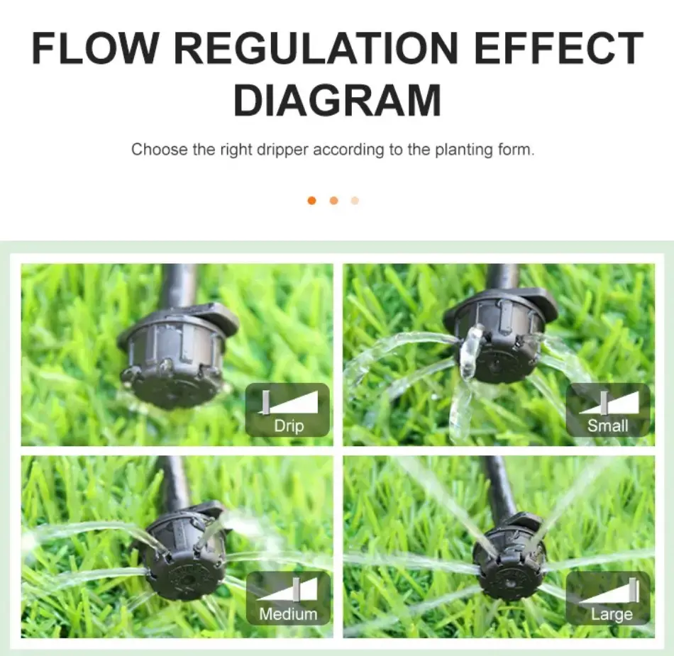 Agricultural pressure compensation drip irrigation dripping head 4L  16L watering dripping head