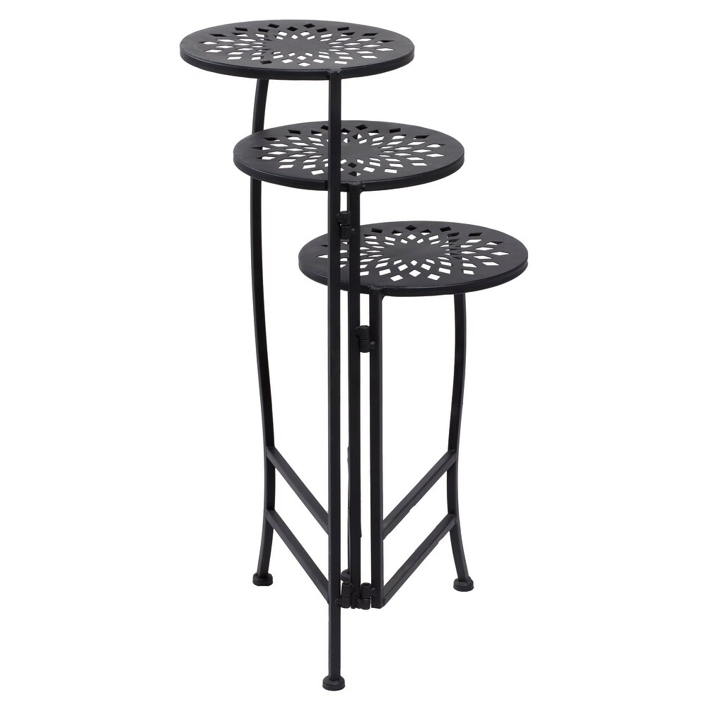 Metal Indoor Outdoor 3 Tier Plantstand