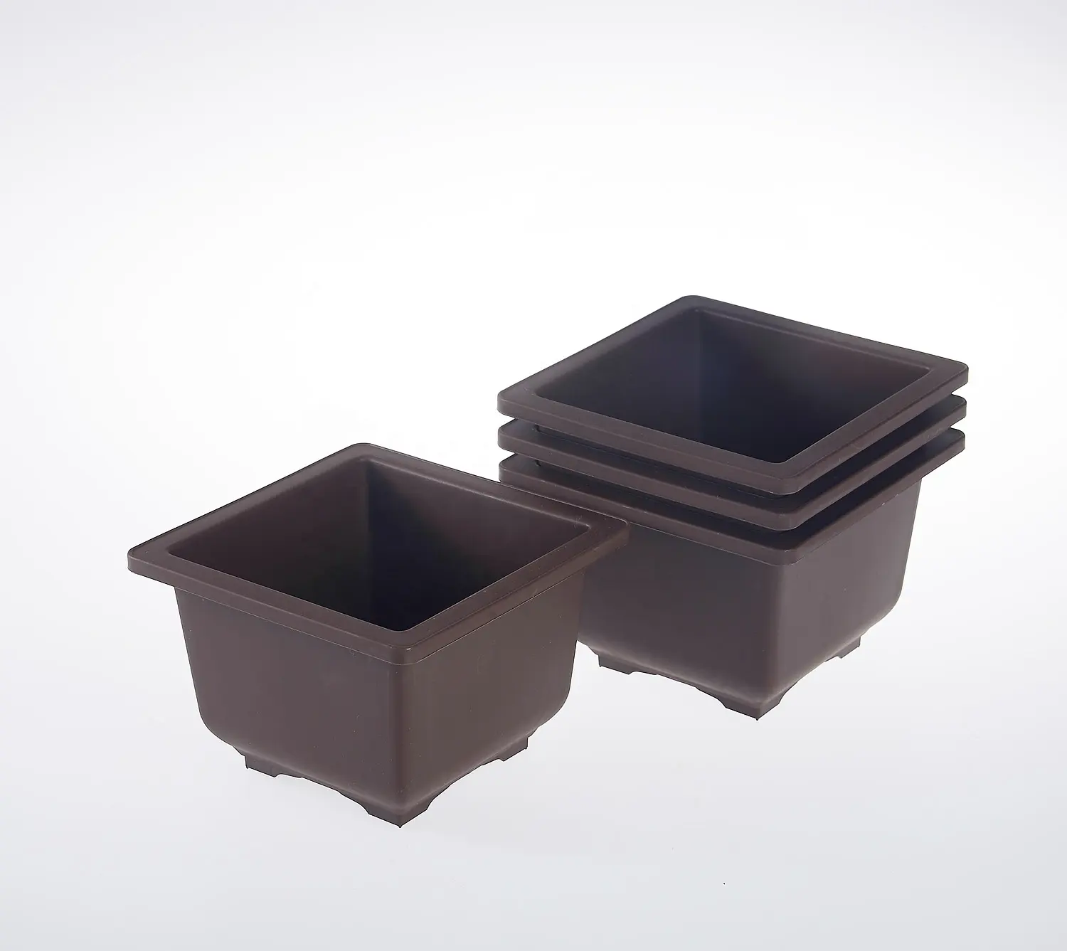 garden supplies cheap wholesale 6 Inch square bonsai training pots plastic pot for plants