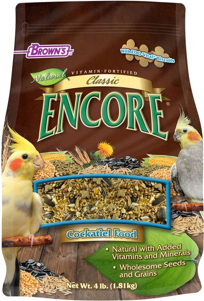 Brown's Encore Classic Natural Cockatiel Food