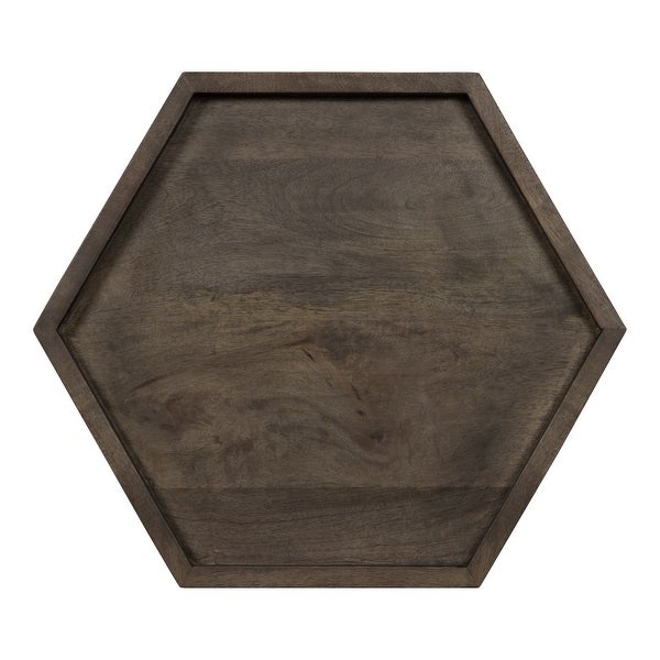 Kate and Laurel Kashvi Metal Hexagon Side Table