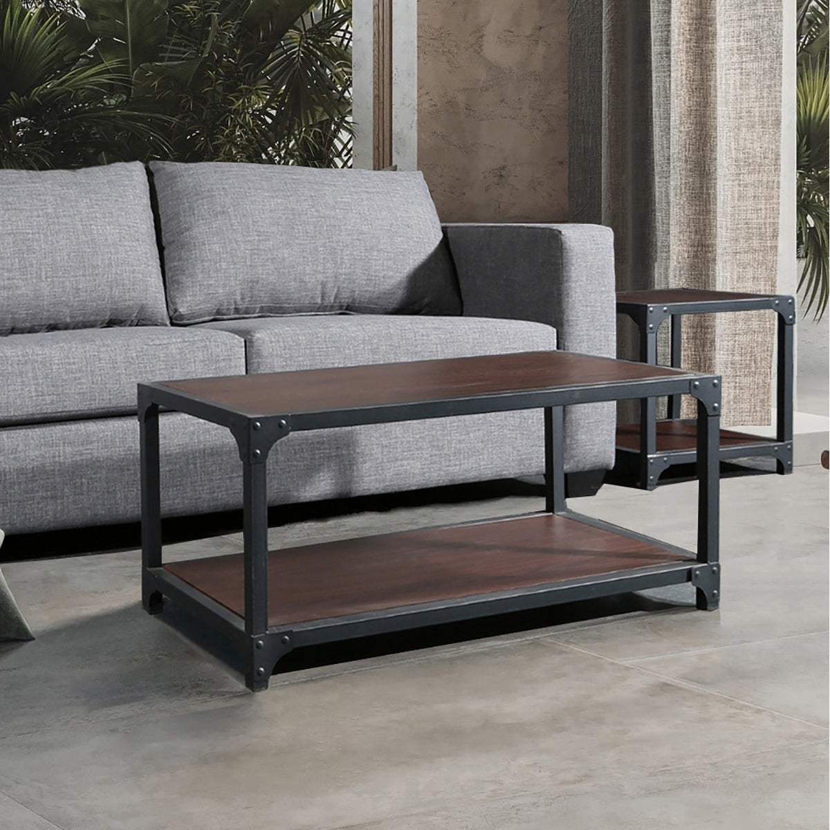 Carbon Loft Whittaker Modern Wood and Metal Coffee Table