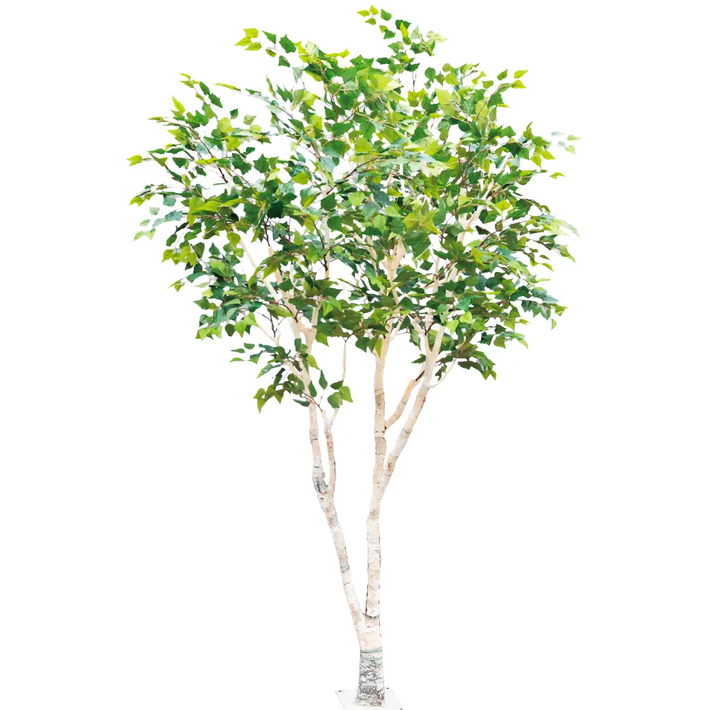 Garden Supplies Artificial White Birch Tree For Decoration Arbre Artificiel Architectural Landscaping Faux Plants Outdoor