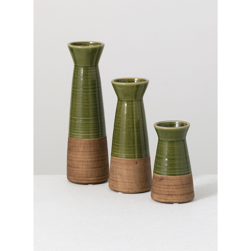 Sullivans Set of 3 Ceramic Vase 10\