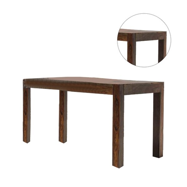 Wood Counter Height Dining Table in Warm Chestnut