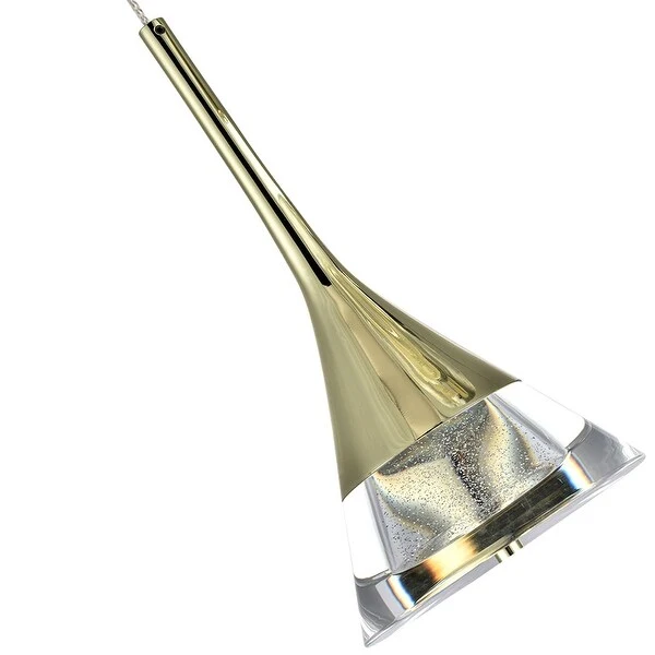 VONN Lighting Amalfi 5-Light ETL Certified Integrated LED Adjustable Chandelier Shades Gold - 11 