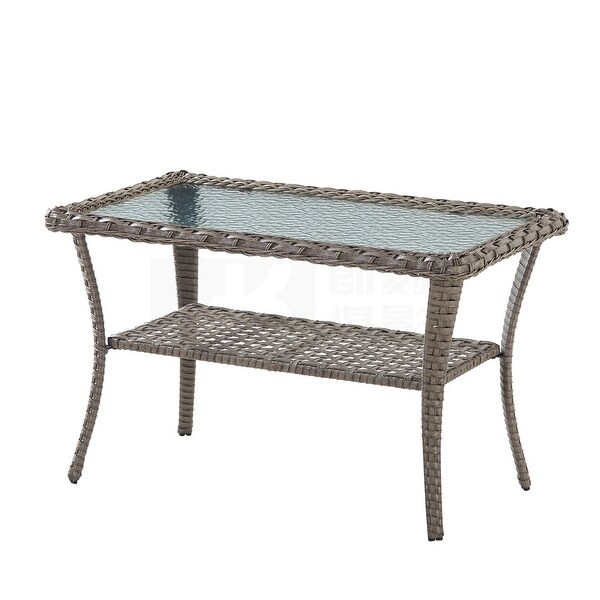 Wicker Rattan Table Garden Tea Table Patio Table