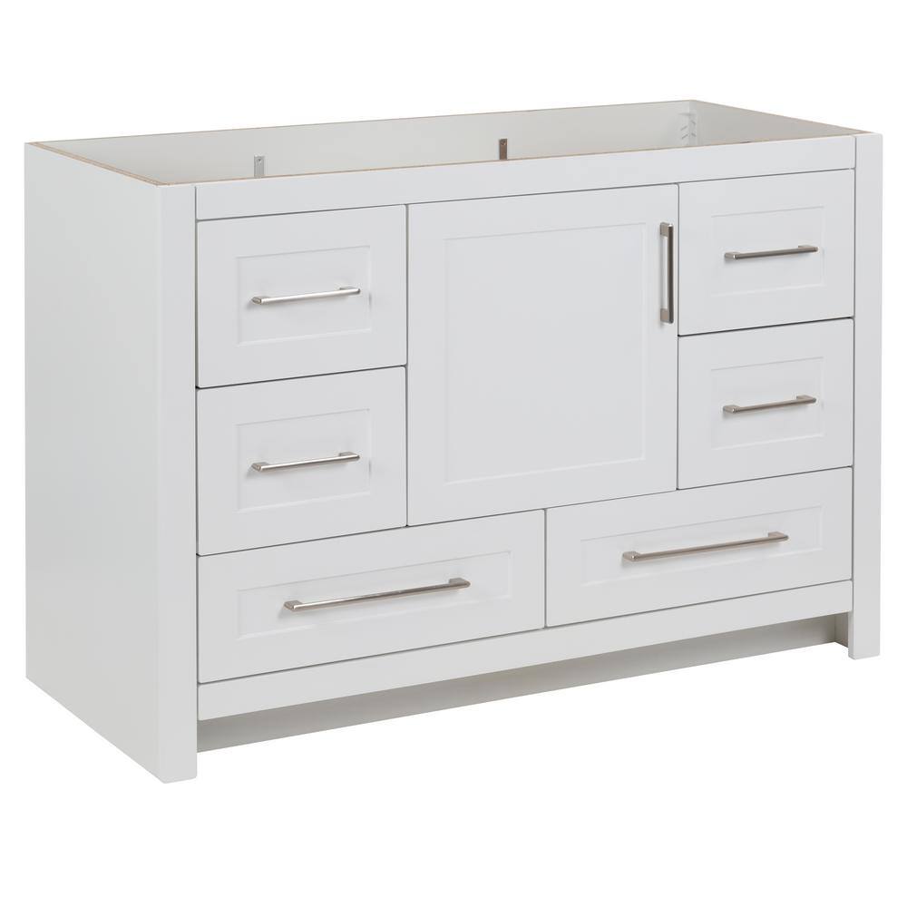 Home Decorators Collection Craye 48 in. W x 21.6 in. D x 34 in. H Bath Vanity Cabinet without Top in White CY48-WH