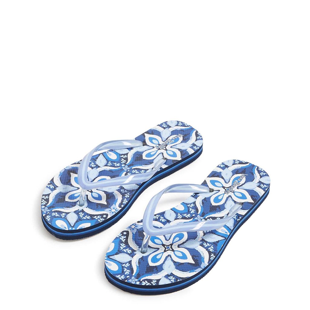 Vera Bradley  Flip Flops in Raindrop Medallion