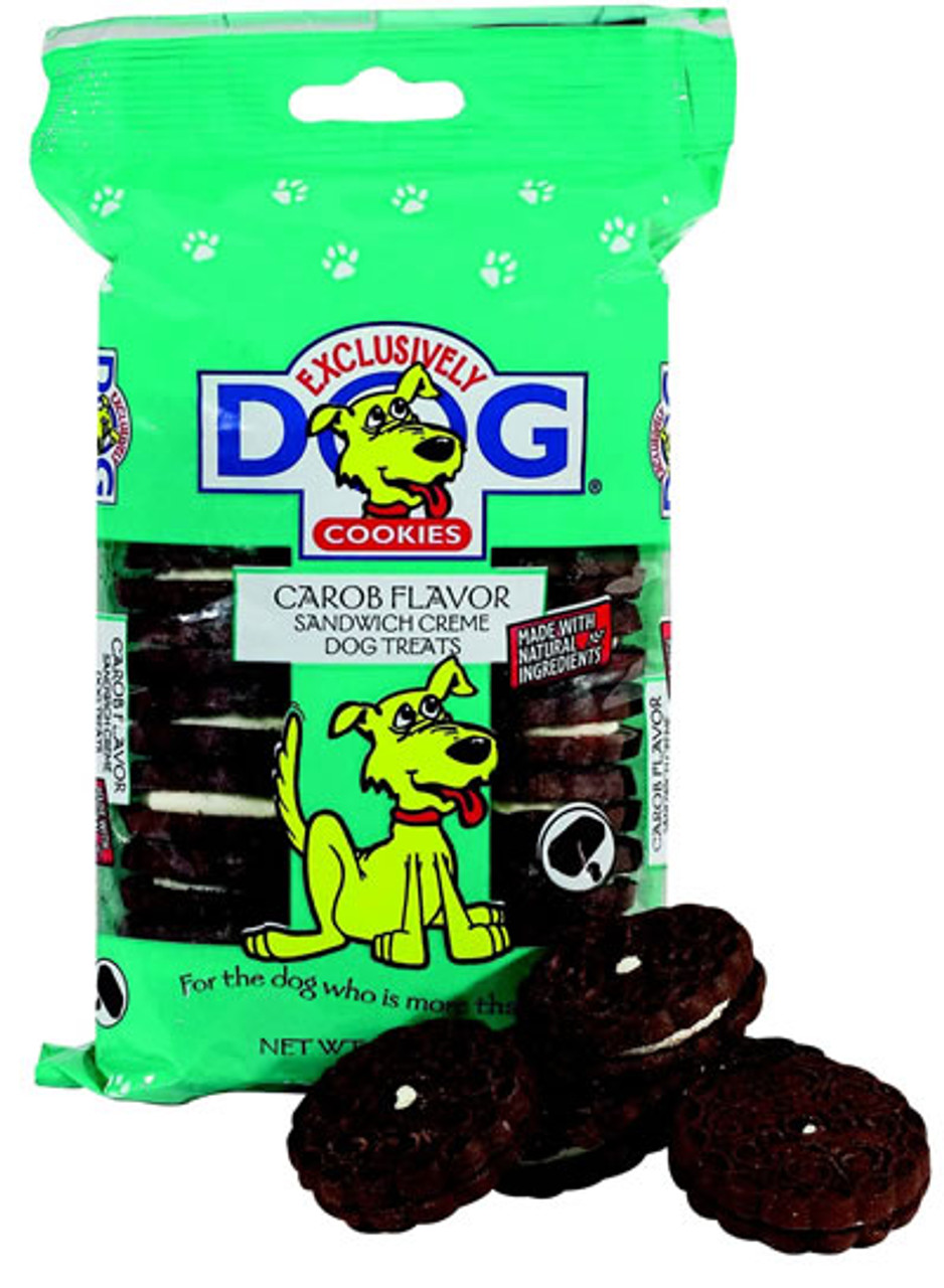 Exclusively Dog Carob Sandwich Creams， 8 Ounce