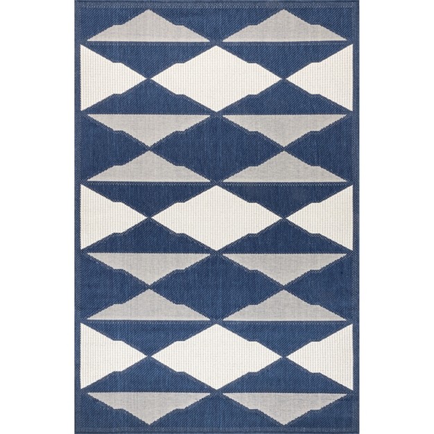 Nuloom Mickey Geometric Indoor And Outdoor Patio Area Rug