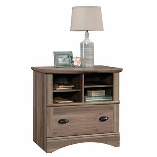 SAUDER Harbor View Salt Oak Lateral File Cabinet with 1-Drawer 422112