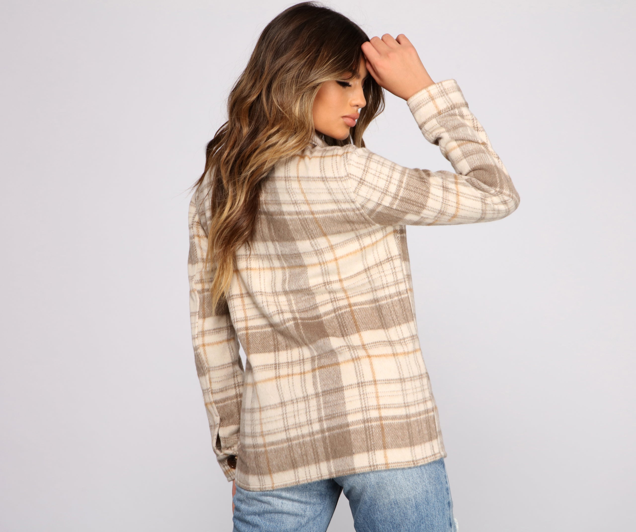 Cozy Plaid Oversized Shacket