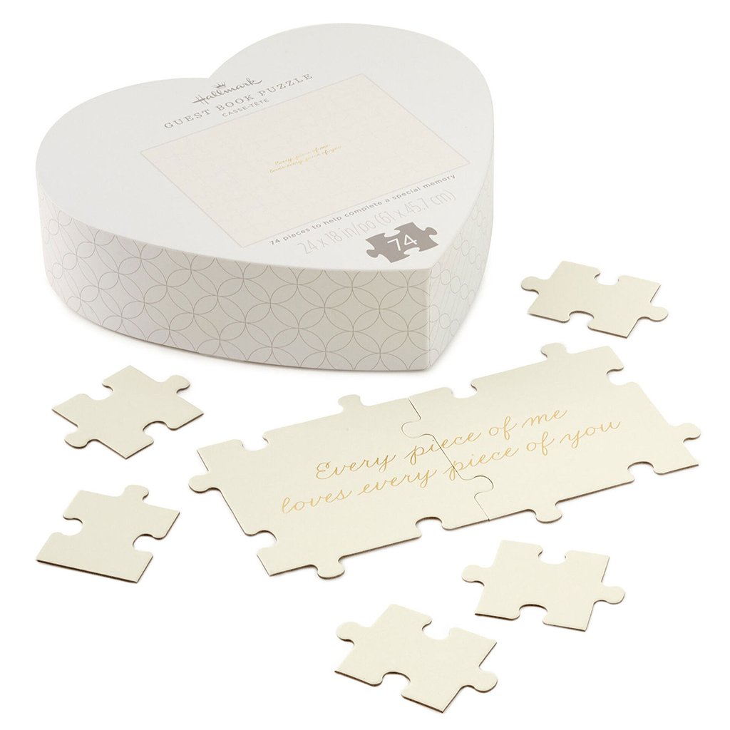 Hallmark  Wedding Reception Guest Book Autograph Puzzle