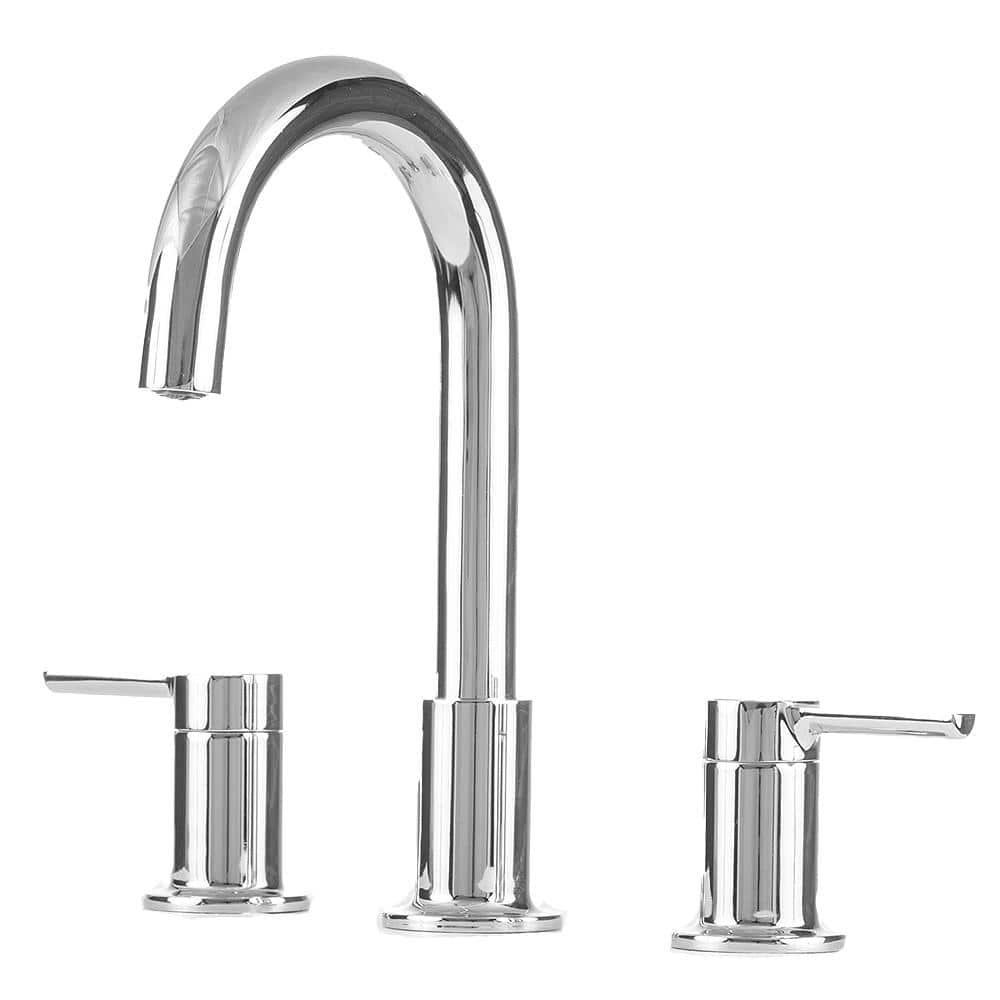 EZFLO Metro Collection 8 in Widespread 2Handle Bathroom Faucet with 5050 Popup in Chrome