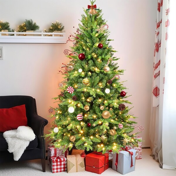 PEandPVC Prelit Christmas Tree with lights