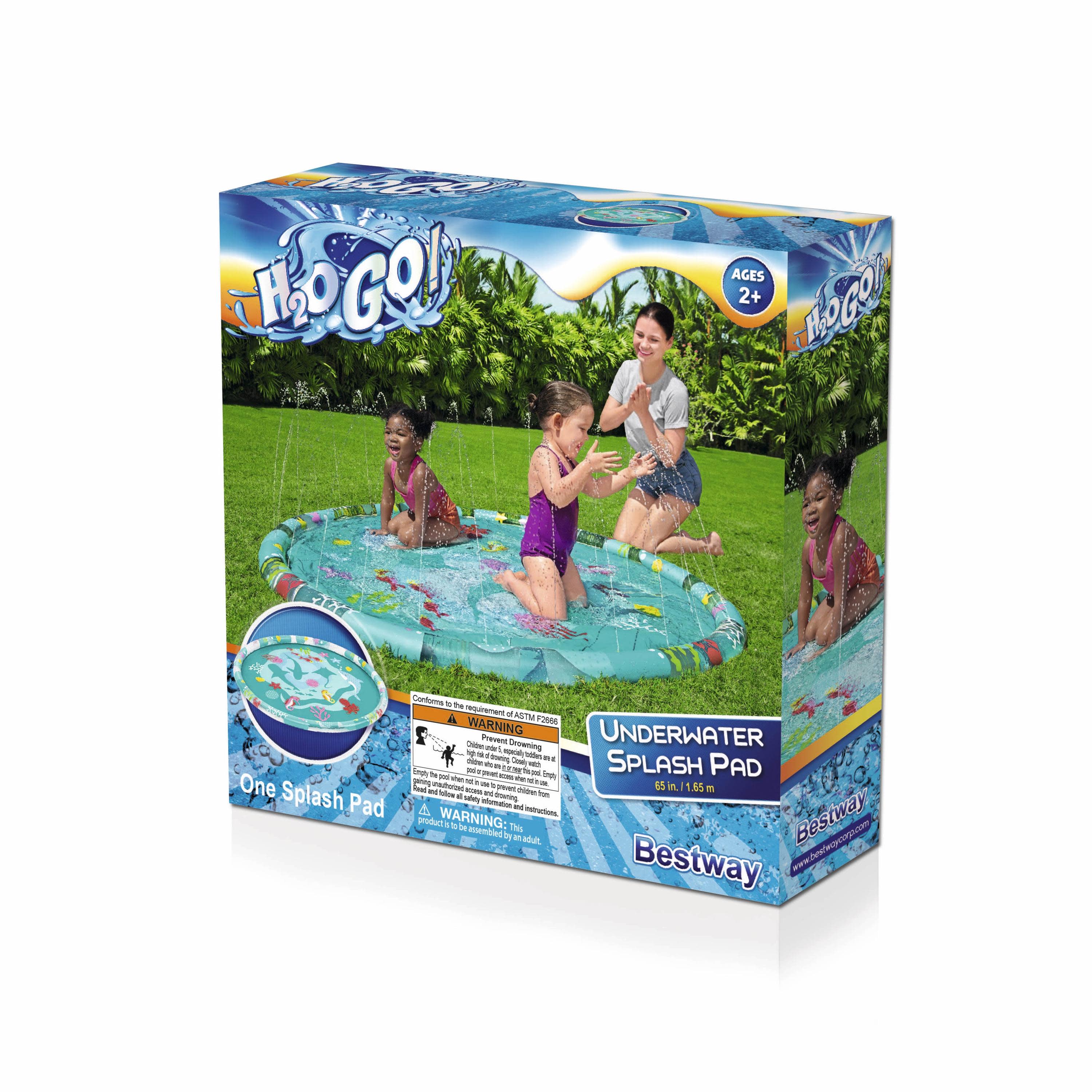 H2OGO! 65" Underwater Sprinkler Splash Kiddie Pool