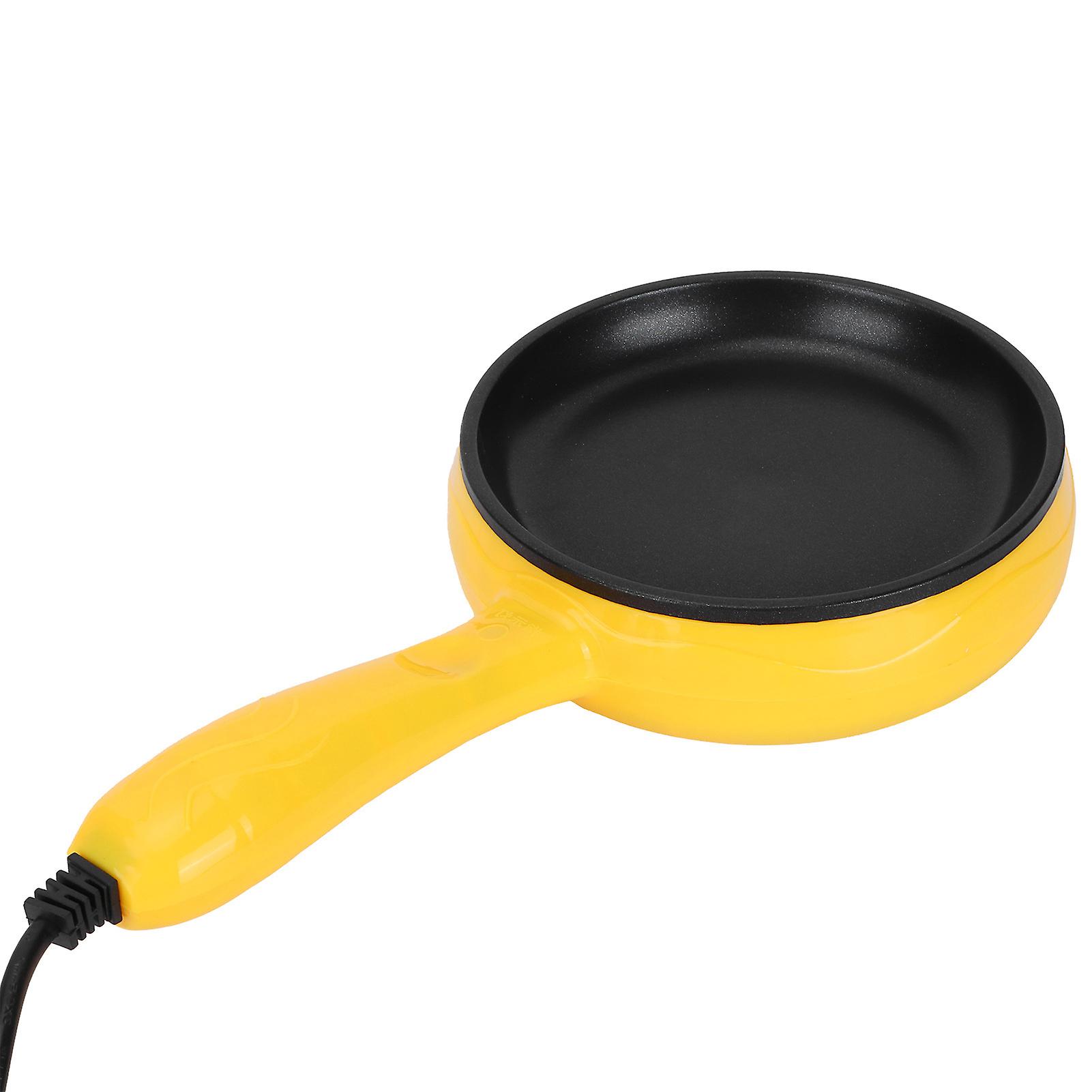 350w Mini Frying Pan Nonstick Fried Steak Pancake Egg Pan With Wooden Spatula Eu Plug 220v