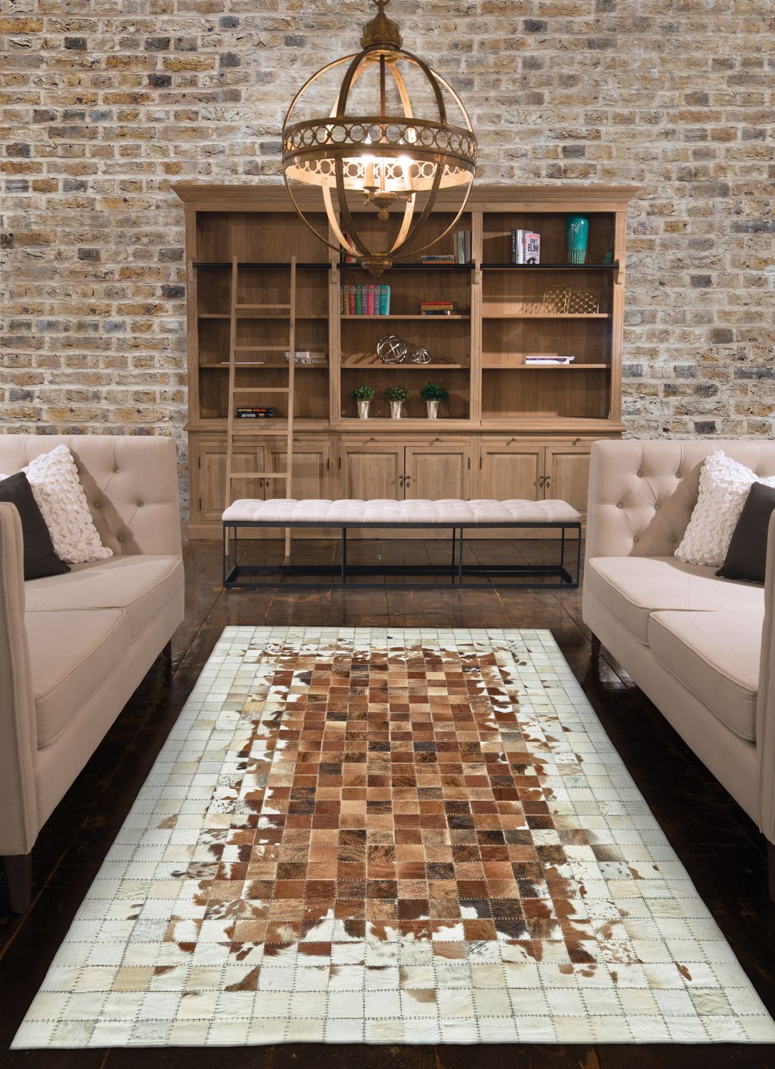 Zenna Gray and Brown Rug by BD Fine