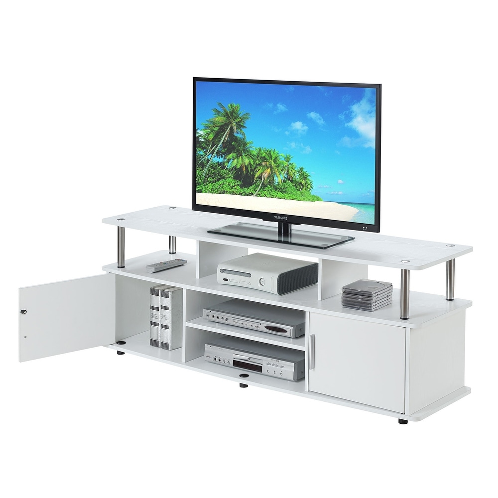 Convenience Concepts Designs2Go Monterey 65 inch TV Stand with Storage Cabinets and Shelves