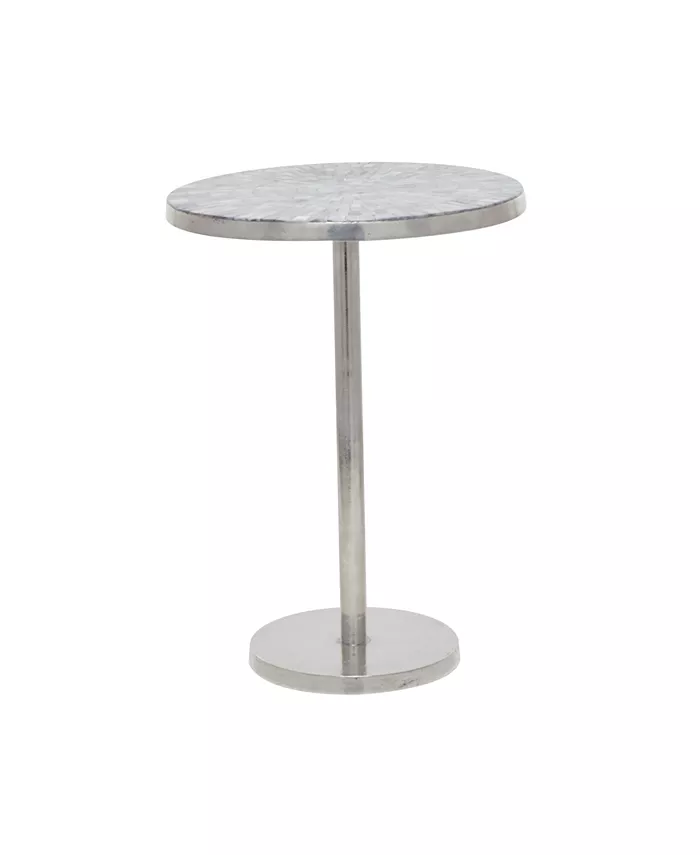 Rosemary Lane Aluminum Contemporary Accent Table