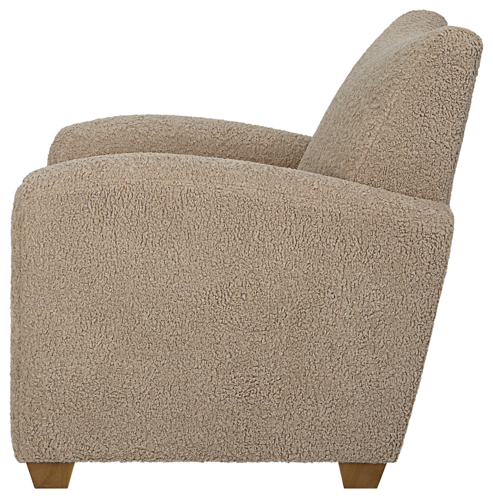 Uttermost Teddy Latte Accent Chair   Modern   Armchairs And Accent Chairs   by Zin Home  Houzz