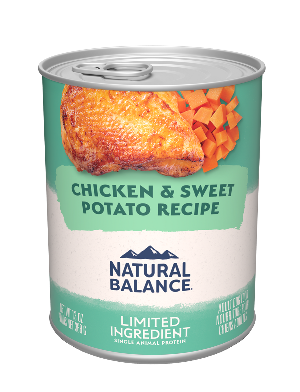 Natural Balance L.I.D. Grain-Free Chicken and Sweet Potato Formula Canned Dog Food， 13 oz.