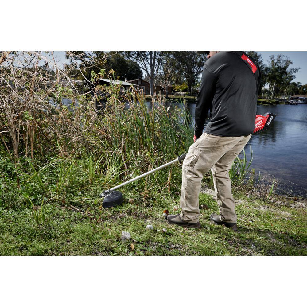 MW M18 FUEL 18V Lithium-Ion Brushless Cordless QUIK-LOK String Grass Trimmer with M18 Brush Cutter  Pole Saw Attachments 2825-20ST-49-16-2738-49-16-2720