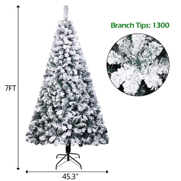 Flocked Artificial Christmas Tree