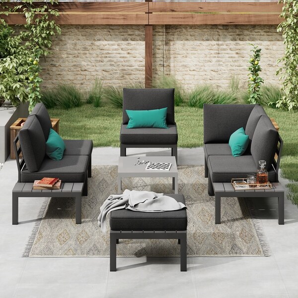 Corvus Fox Bay Aluminum Outdoor 6piece Sectional Sofa Set