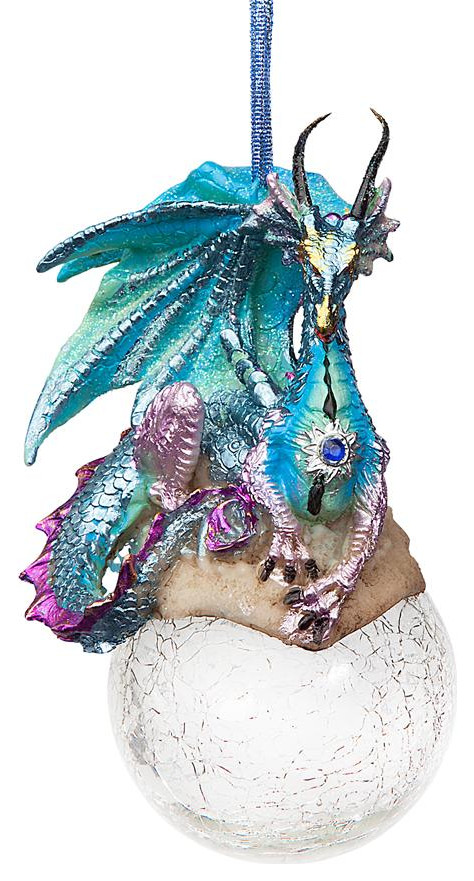 Design Toscano 3 Pak Frost The Dragon Ornament   Transitional   Christmas Ornaments   by Kolibri Decor  Houzz