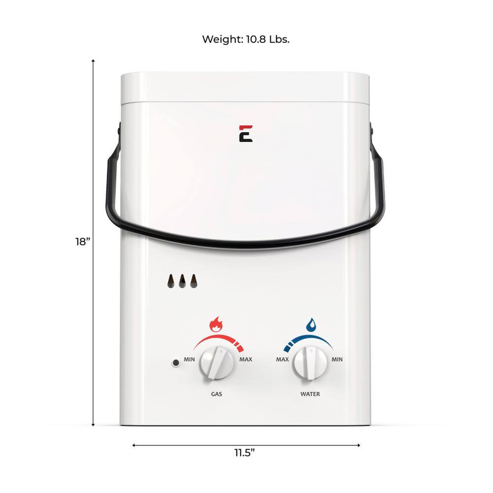 Eccotemp L5 1.5 GPM Portable 37500 BTU Liquid Propane Outdoor Tankless Water Heater L5