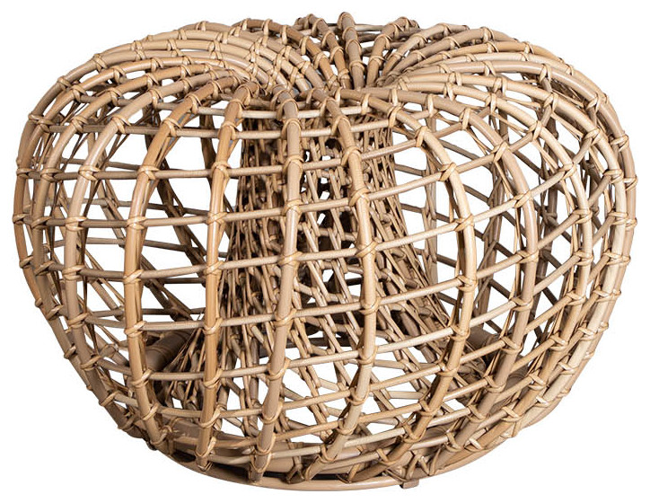 Cane Line Nest Footstool Small   Tropical   Outdoor Footstools And Ottomans   by Kolibri Decor  Houzz