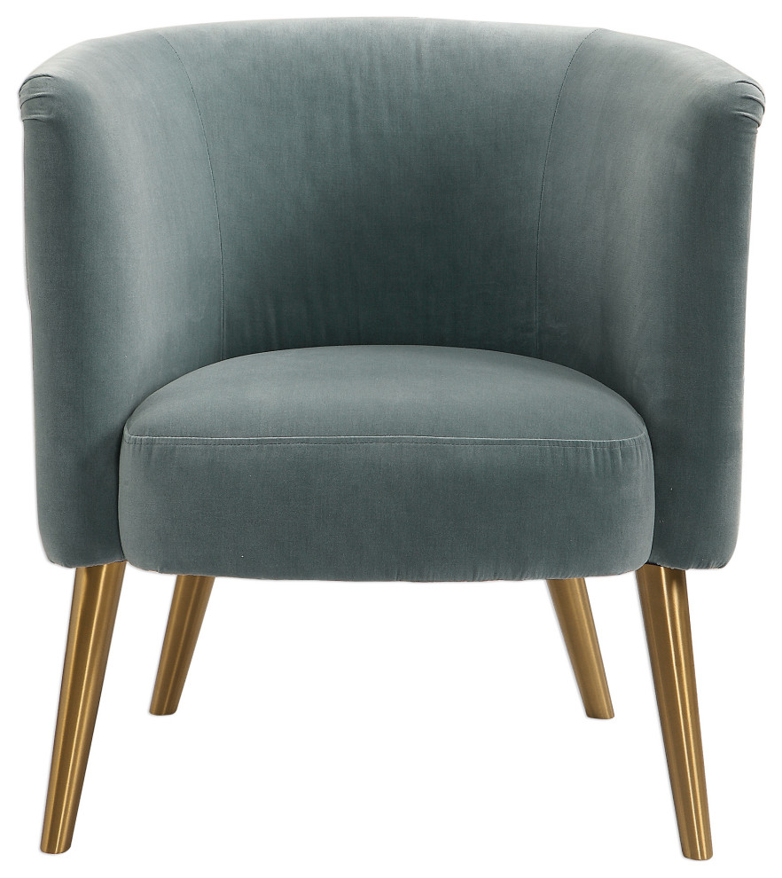 Haider Accent Chair   Midcentury   Armchairs And Accent Chairs   by Uttermost  Houzz