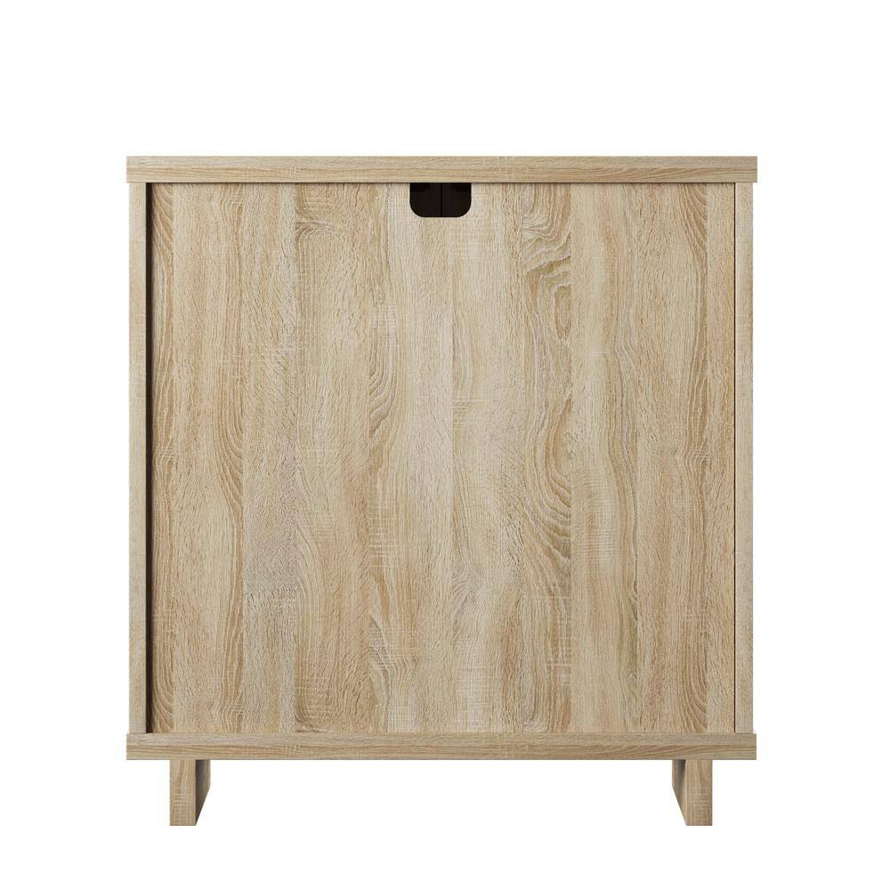 Twin Star Home Bishop Oak Accent Cabinet With Linen Door AC7030-PO112