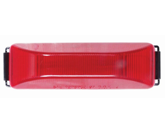 Red Thinline Marker/Clearance Light Kit With Bracket And Plug; Pc Rated