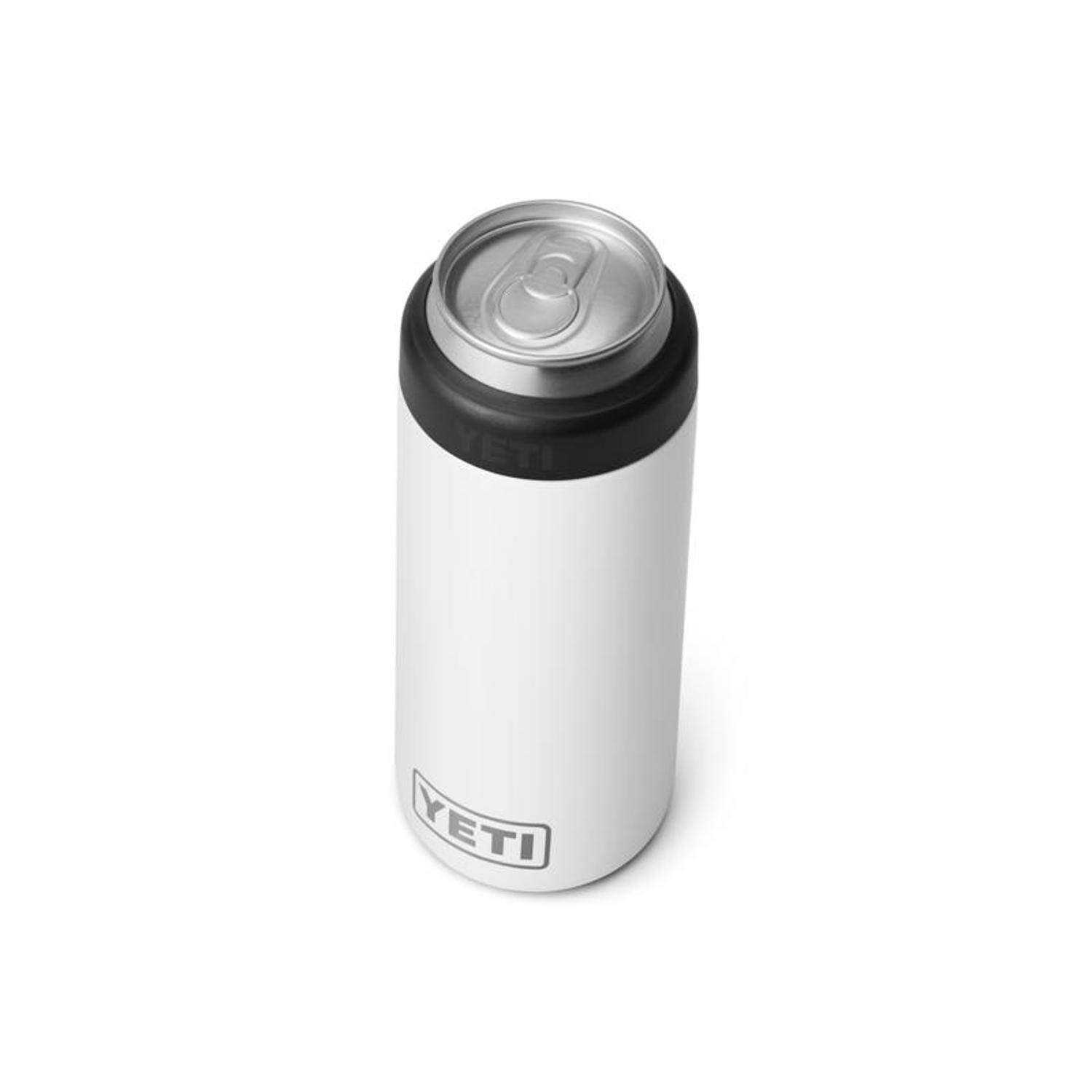 YETI Rambler 12 oz Colster White BPA Free Slim Can Insulator