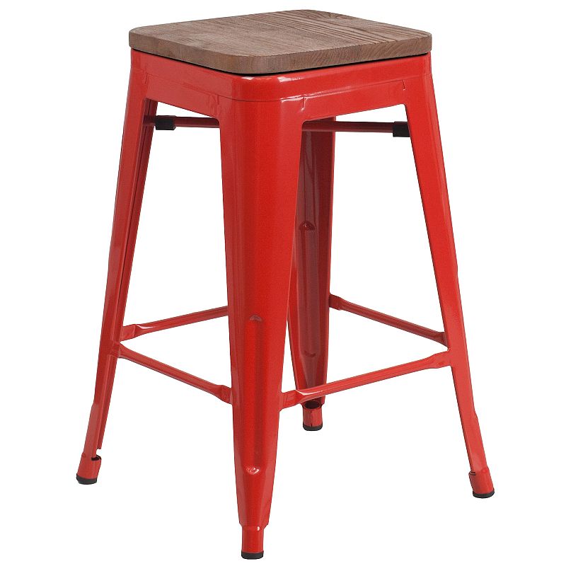 Flash Furniture Backless Mixed Media Counter Stool