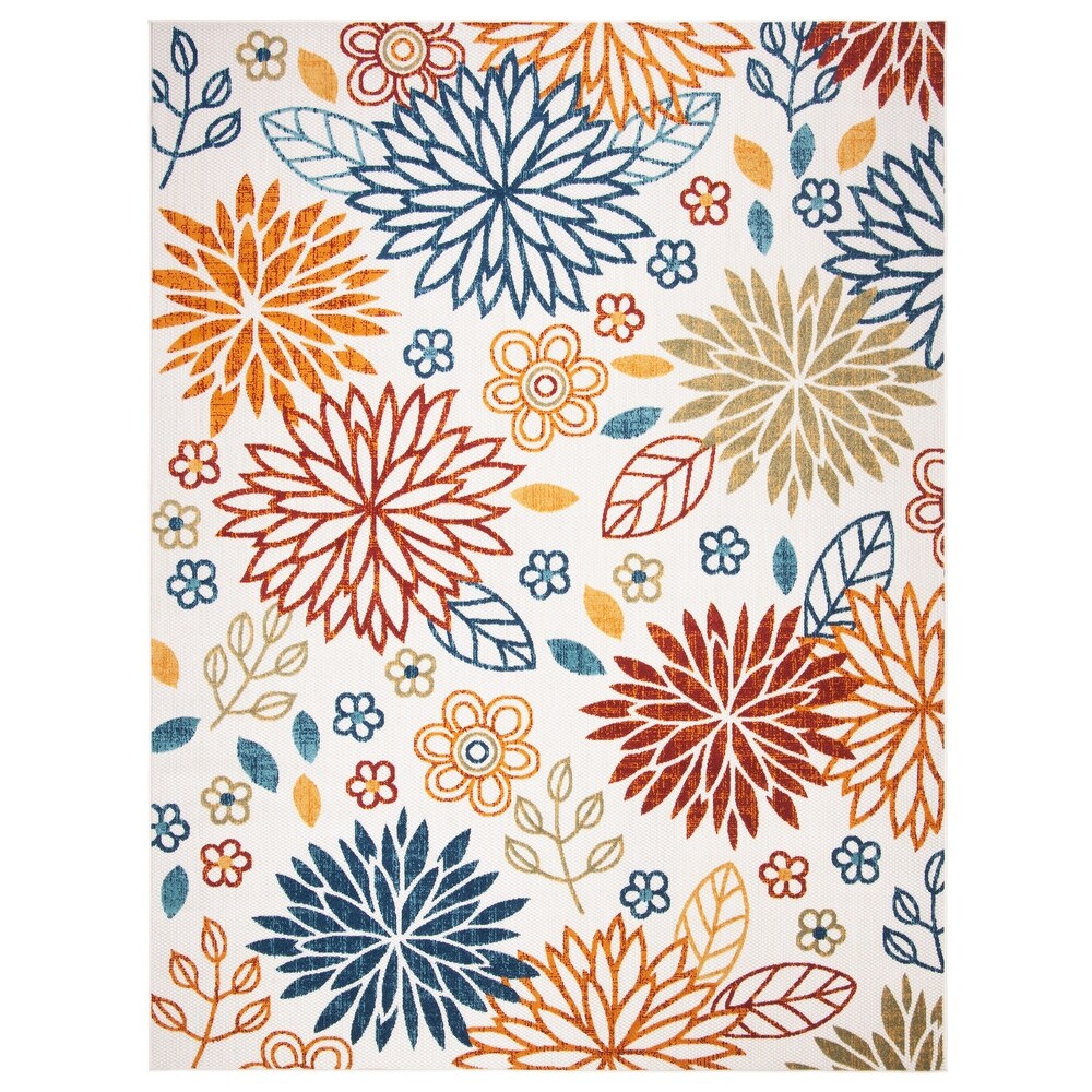 SAFAVIEH Cabana Lyla Indoor/ Outdoor Waterproof Patio Floral Rug