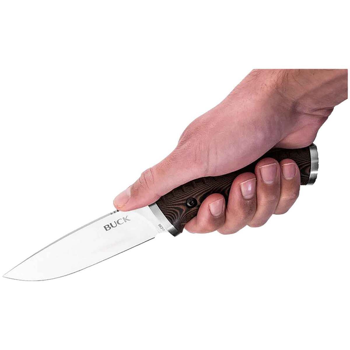 Buck Knives 863 Selkirk 4.62 inch Fixed Blade  Dark Brown