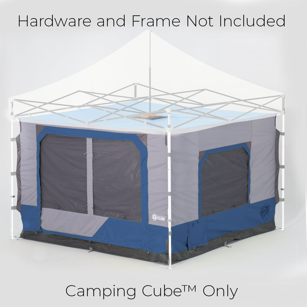 E-Z Up® Camping Cube™ 6.4, Outdoor Camping Cube Converts to 10" Straight Canopy Tent, Royal Blue