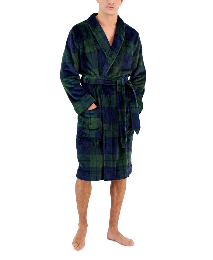 Club Room Men's Plush Pajama Robe