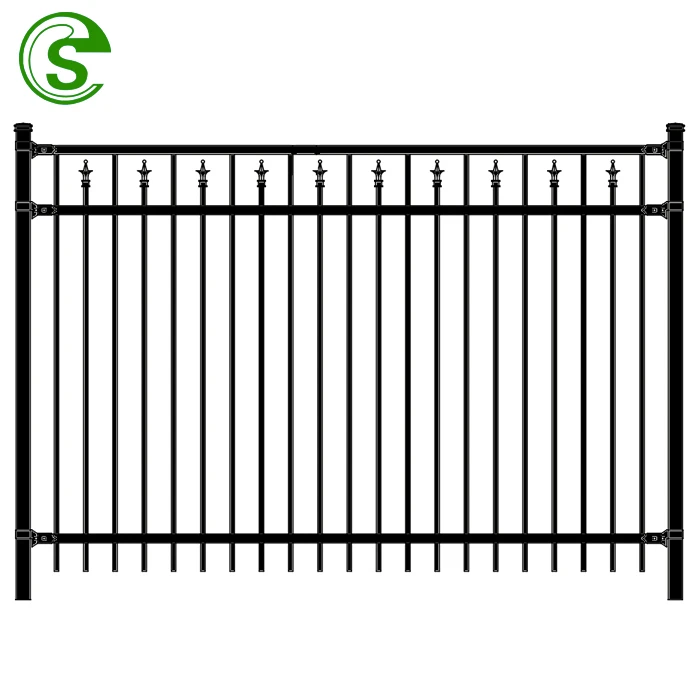 New style simple assembly high quality custom metal fence panels for outdoor garden supplies