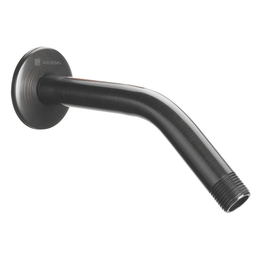 Glacier Bay 8 in. Shower Arm and Flange in Oil Rubbed Bronze 3075-506