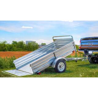 DK2 1639 lbs. Payload Capacity 4.5 ft. x 7.5 ft. Galvanized Steel Utility Trailer Kit with Bed Tilt and Collapsing Ends MMT5X7G