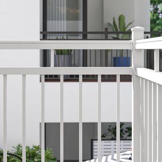 Barrette Outdoor Living VersaRail 6 ft. White Aluminum Triple Rail Topper 73050440